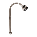 Cuello flexible 18mm para llave mezcladora de fregador. Acero inoxidable. Doble función. Acabado satinado.