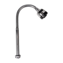 Cuello flexible 18mm para llave mezcladora de fregador. Acero inoxidable. Doble función chorro y riego.