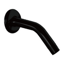 Tubo Para ducha Con Chapetón. Brazo para regadera (16cm). Color negro.
