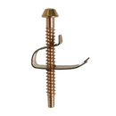 Anclaje metálico con tornillo para fijación de fregador y lavamanos (5.5cm).