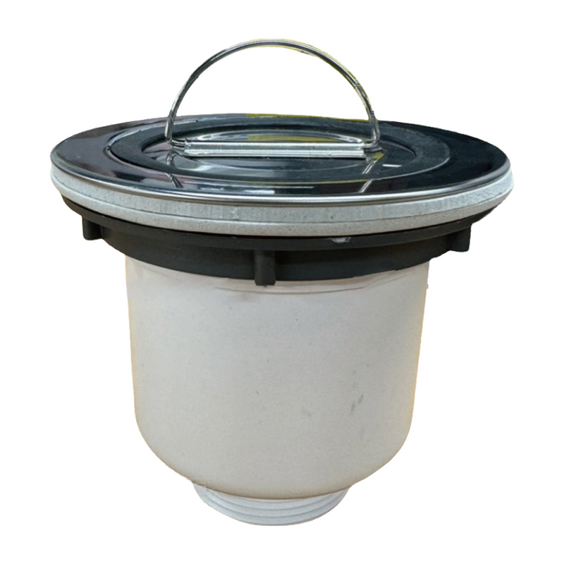 Desagüe De fregador Con Canasta Extraíble. Drenaje Para fregador 110mm En Acero Inoxidable.