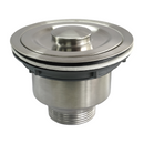 Desagüe Para Fregador 110mm En Acero Inoxidable. Drenaje Con Coladera Acabado Cepillado.