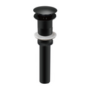Desagüe para Lavamanos 1 1/4". Drenaje con Tapón Push Sin Rebosadero. Color negro.