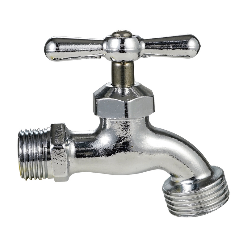 Llave de Agua para Jardín 1/2" con Rosca 3/4". Grifo Pluma de Exterior para Manguera.