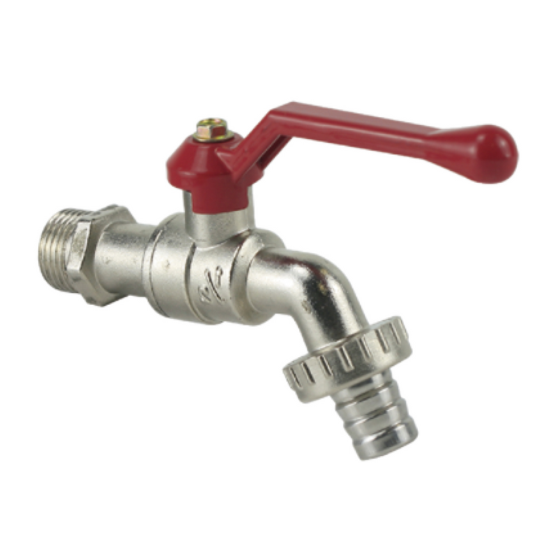 Llave de Jardín con Rosca 1/2" y Conector Manguera. Pluma Grifo de  Agua para Exterior.