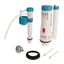 Válvula de Llenado y Descarga Doble para Inodoro 2". Kit de Repuesto Sanitario con Botón y Accesorios.