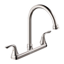 Grifo Mezclador 8" para fregador de Cocina. Pluma Llave Cromada con Cuerpo de Zinc y Pluma Alta.