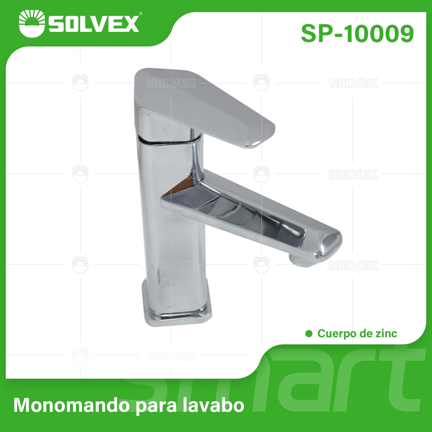 Llave de Lavamanos Individual. Grifo para Lavabo de zinc cromado brillante. Pluma para Agua Fría y Caliente.