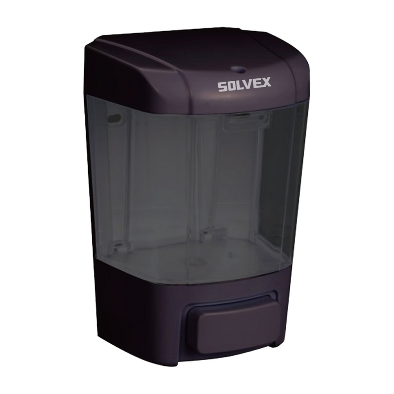 Dispensador de Jabón Líquido 800ml. Color negro. Montaje de Pared Resistente para Baño y Cocina.