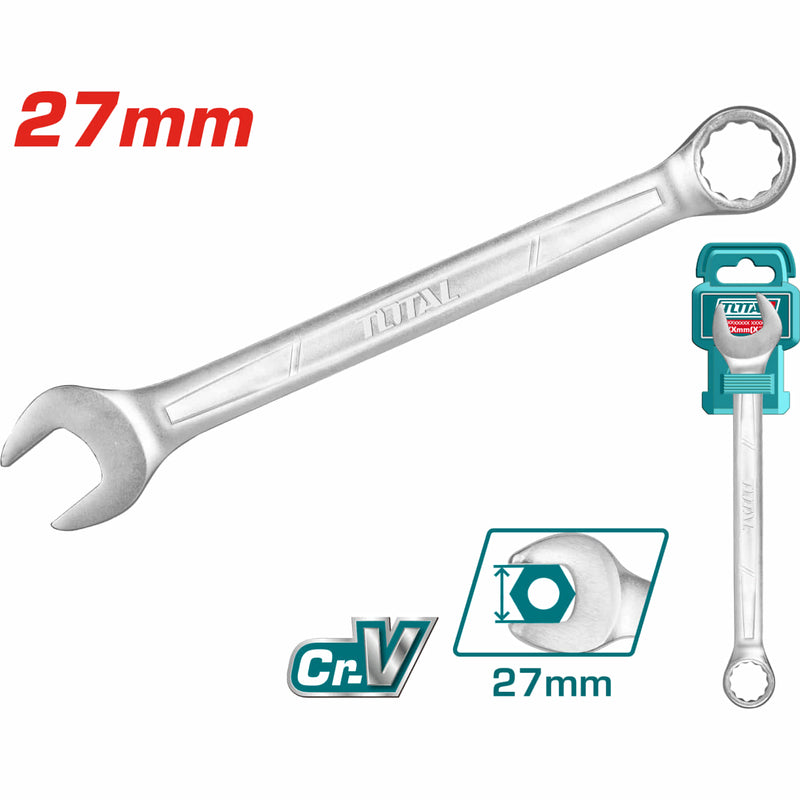 Llave De combinación 27mm (1 pza) Cr-V. Acabado mate.