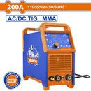 Máquina De Soldar AC DC Inverter 200A Modelo Medium Duty 30% Ciclo De Trabajo AC DC TIG/MMA 110V-220V. Tig Alta Frecuencia