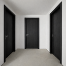 Puerta WPC 45mm madera interior Wengue 85x215cm incluye marco completo y herrajes silver. Altisima calidad y resistencia