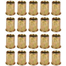 Tuercas Remachables De Acero Con Borde Avellanado (20 Piezas)
