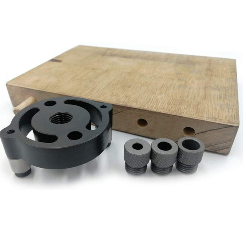 Guía autocentrante para perforación de agujeros en cantos de madera 6/8/10mm