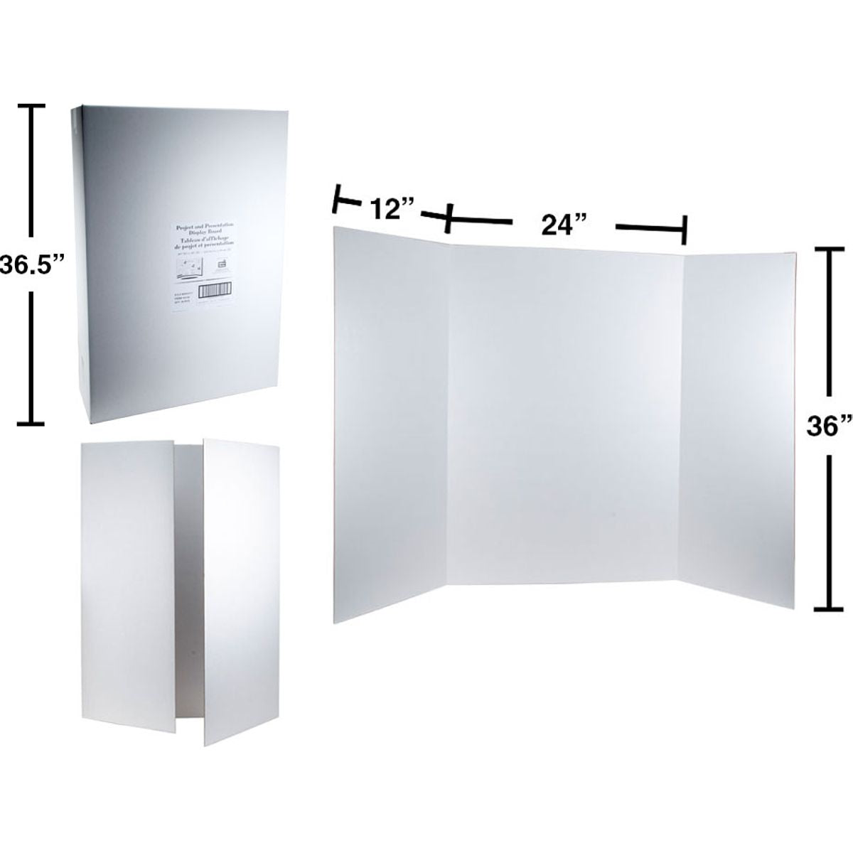 Tablero de presentación de 36 "x 48", blanco