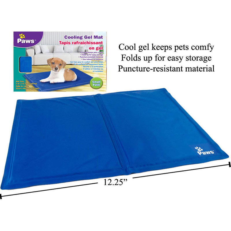 Cama de enfriamiento de gel  16 "X12", tamaño S. Caja color. Refresca a su mascota