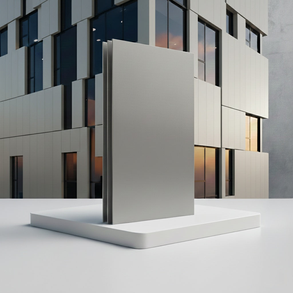 Lámina alucobond ACM 4mm PVDF 1.22x2.44m (4x8pies) Panel Revestimiento Exterior de Alta Calidad Color Gris ratón B015 aluminio compuesto