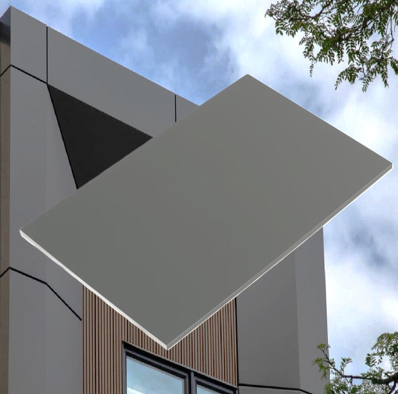 Lámina alucobond ACM 4mm PVDF 1.22x2.44m (4x8pies) Panel Revestimiento Exterior de Alta Calidad Color Gris ratón B015 aluminio compuesto