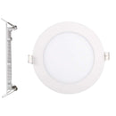 Lampara LED Empotrable Redonda. 6 Watt. 120Volt. 60Hz. Luz Blanca (6400K) 450 Lumens.