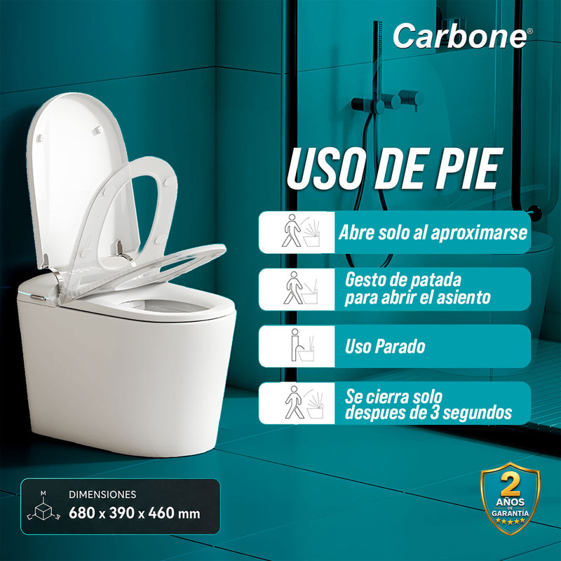 Inodoro Inteligente Pro Smart Toilet One Piece con Bidet Eléctrico 110V/60Hz manual y Control Remoto Multifunción Diseño Premium Alta calidad 680X390X460mm