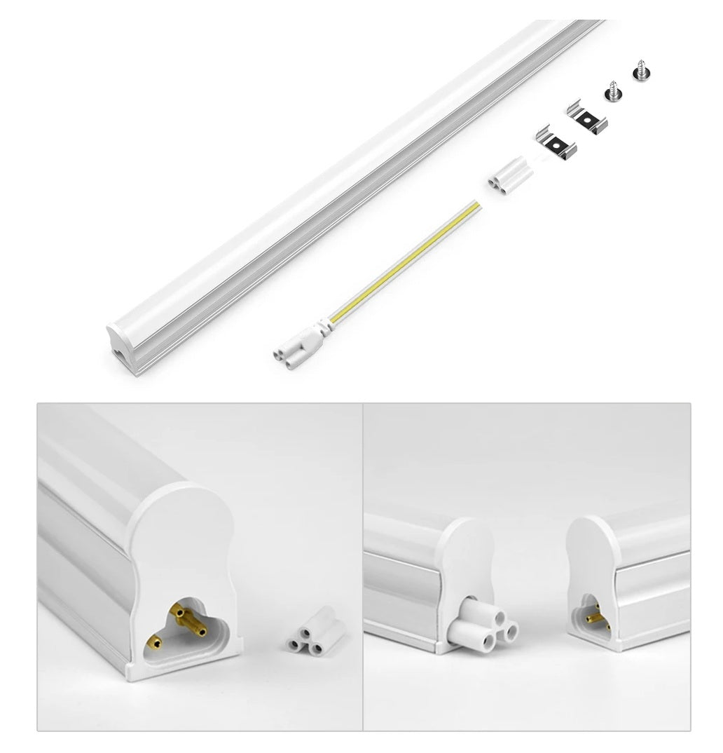 Lampara Lineal Luz LED cálida de 22 pulgadas 9 Watts compatible para unión en serie