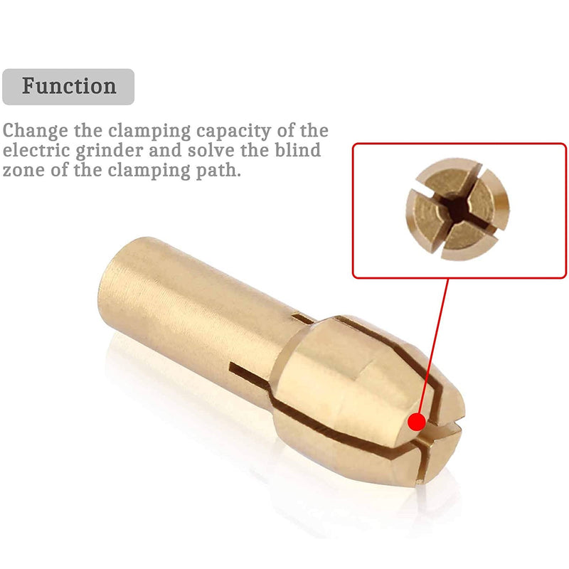 Mandril adaptador para MotorTool para vastagos de 3.2mm (1/8"). Set de 5 und