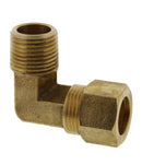 Codo de compresión 90° de 1/2" x 3/8" (