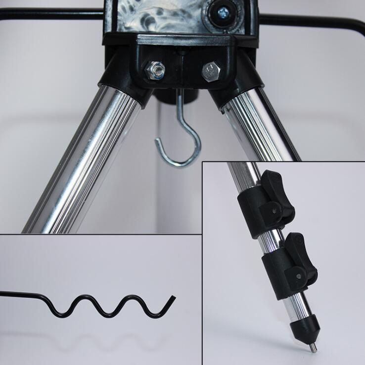 Tripode soporte de cañas de pesca ROJO