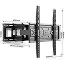 Soporte De Pared Para TV Ajustable Articulado Giratorio Para Monitores de 40 a 80"
