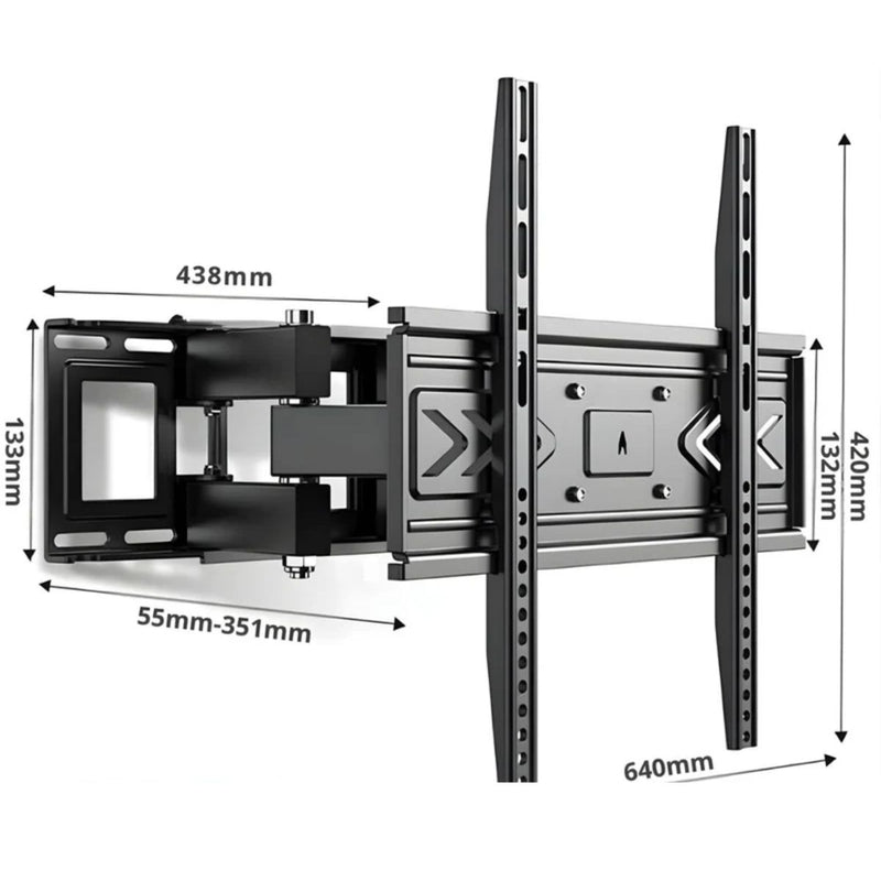 Soporte De Pared Para TV Ajustable Articulado Giratorio Para Monitores de 40 a 80"