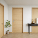 Puerta WPC 45mm madera interior Fresno 85x215cm incluye marco completo y herrajes silver. Altisima calidad y resistencia