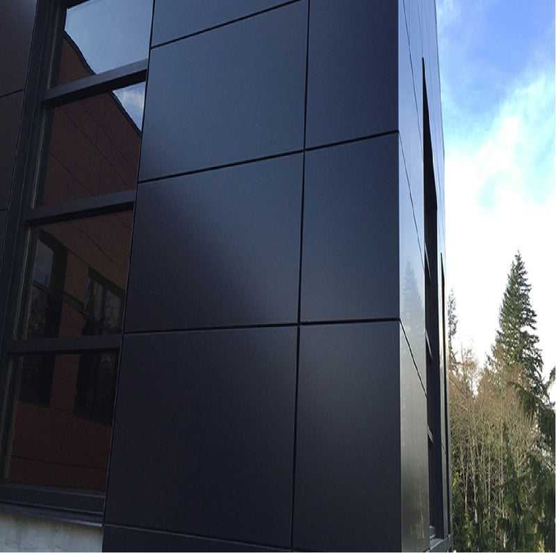 Lamina alucobond ACM 4mm PVDF 1.22x2.44m (4x8pies) Panel Revestimiento Exterior de Alta Calidad Color Gris Oscuro B019 aluminio compuesto