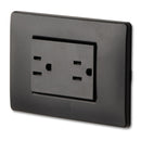Tomacorriente doble 15 Amperios-125Volt 60Hz color negro