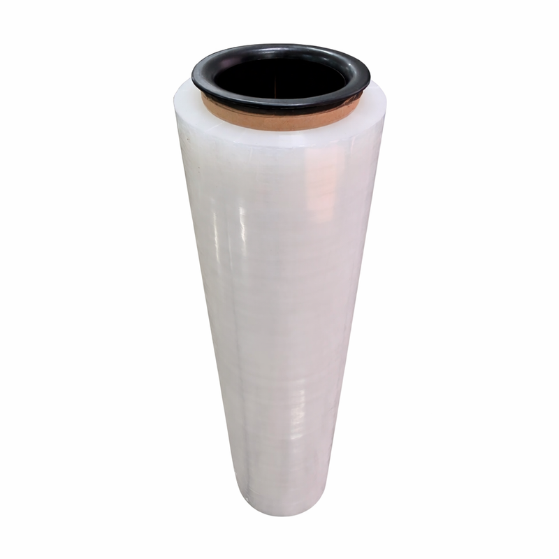 Rollo de plástico transparente para embalar Stretch Film de 18" (450 mm) ancho y 1050-1200 pies. 2.37 kg