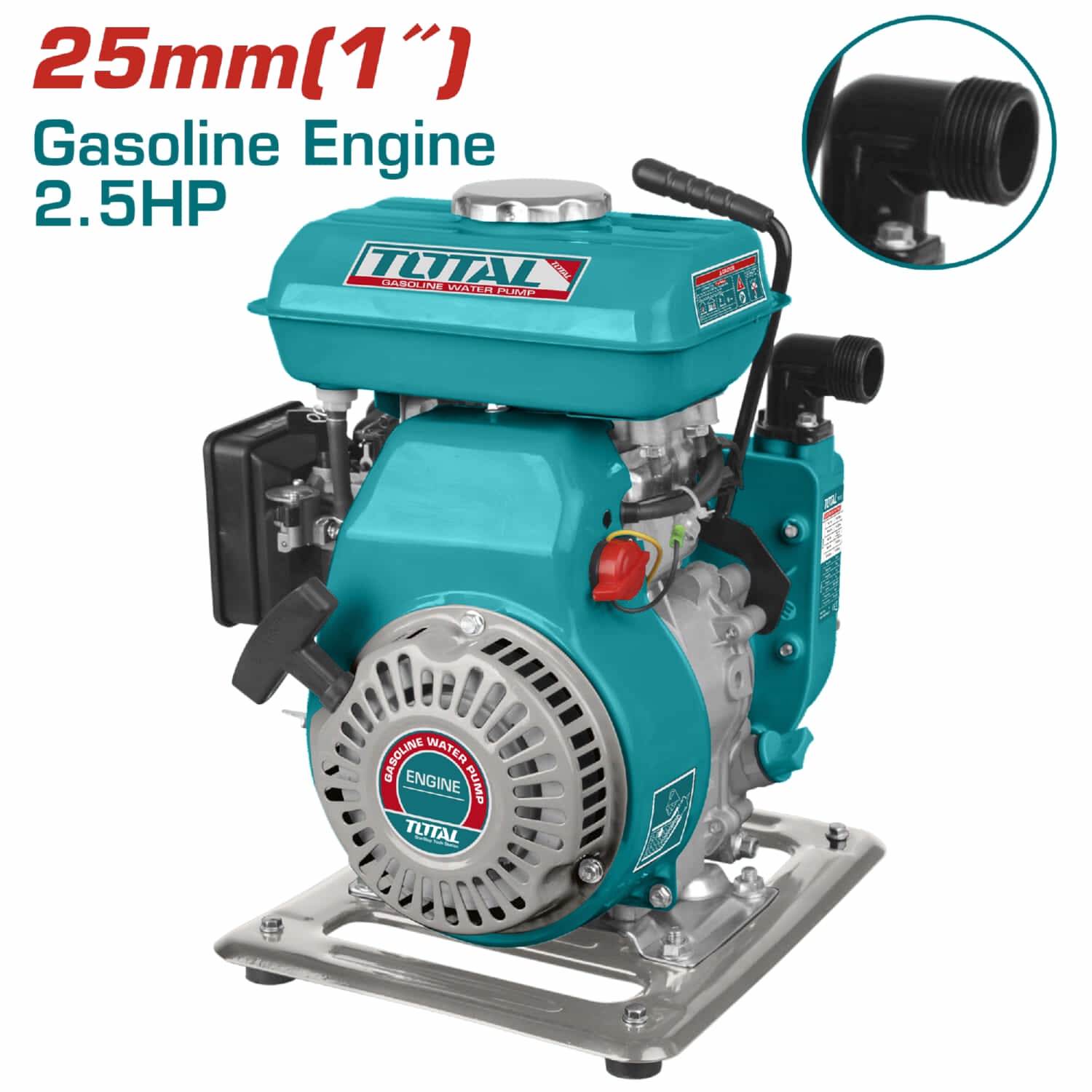 Bomba de Agua de Gasolina. Diámetro del Puerto de Descarga: 25 mm ( 1 "" ).4 tiempos