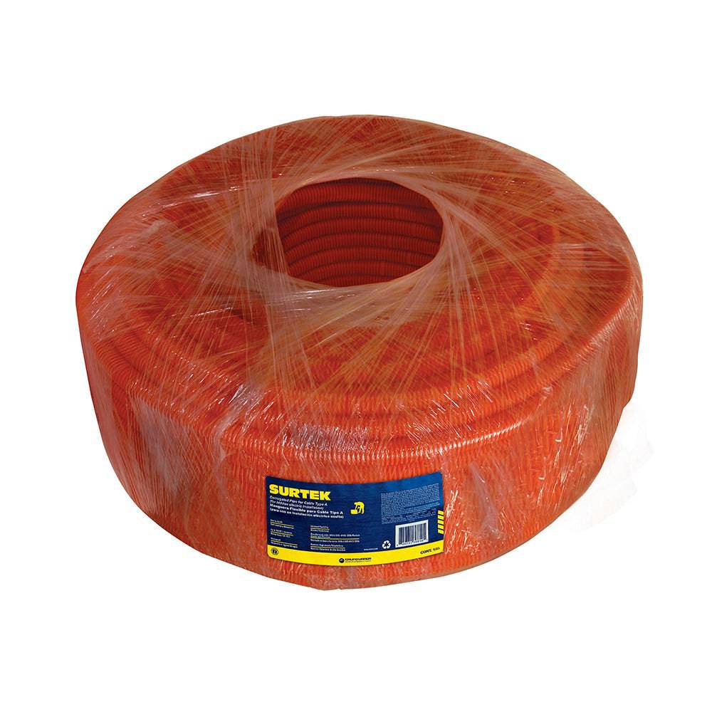 Manguera Flexible Con Guía 1" X 50M Surtek Para Cables Electricos