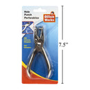 Perforadora de un orificio con receptor