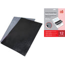 12 piezas de papel carbón 8.5 "x 11"