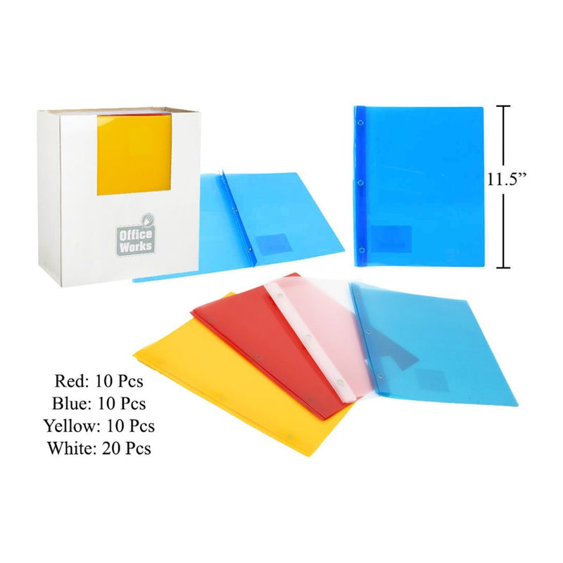 Carpeta Cubierta de informe, 4 col., 3 lengüetas, 8 1/2 "x 11"