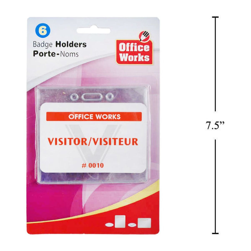Porta credeciales de visitante, porta carnet ( 6pzas)