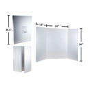 Tablero de presentación de 36 "x 48", blanco