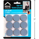 Almohadillas deslizantes para muebles de 9 piezas, 1-1 / 8 "de diámetro