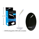 iFocus, COB Lámpara de escritorio con cuello de cisne, 3 W 120 lúmenes, USB recargable, cbx