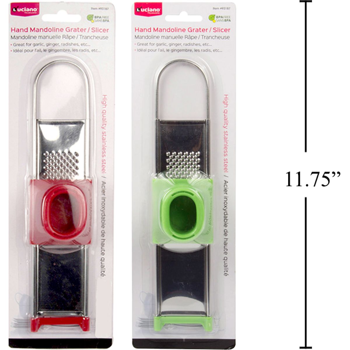 Mini rallador de deslizamiento Luciano (1pza) (Viene en colores variados al azar)