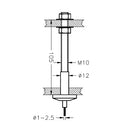 Anclaje de cable para techo.