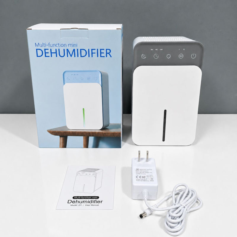 Deshumidificador Eléctrico Multifuncional 1500ml con Temporizador 6/8/10 h, Apagado Automático, Modo Silencioso y Ahorro de Energía – Ideal para Hogar y Dormitorio