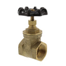 Llave de paso de compuerta con rosca de 1 1/4"  bronce