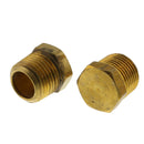 Tapa hexagonal de 3/8" de bronce latón para tuberías