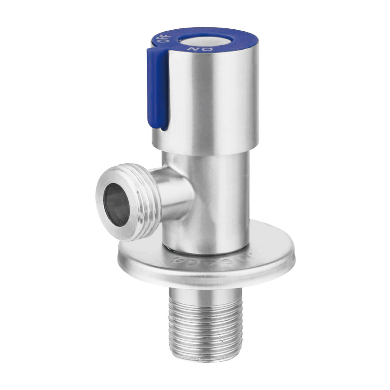 Llave de Ángulo para Lavamanos y fregadores. Válvula cromada de Acero Inoxidable.