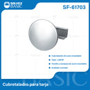 Tapón de acero inoxidable 45 mm. Tapa Cubre orificios en fregador o lavamanos.